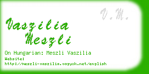 vaszilia meszli business card
